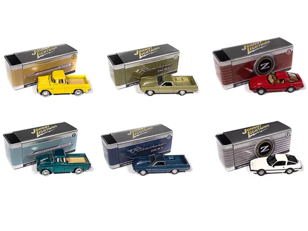 Johnny Lightning Collector's Tin 2025 Set of 6 Cars Release 3 Limited Edition 1/64 Diecast Model Cars by Johnny Lightning #2