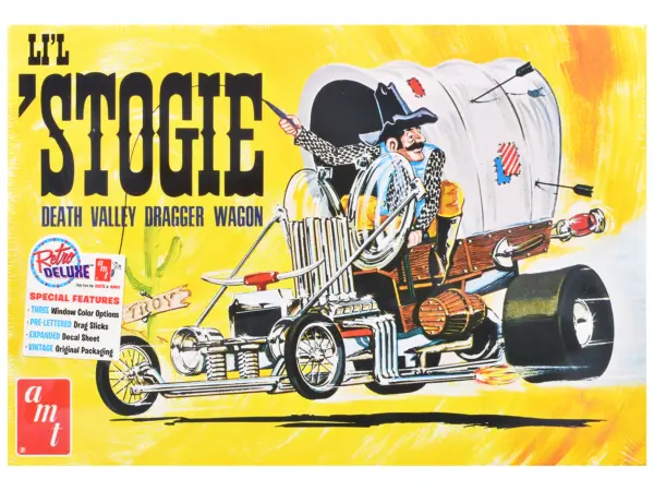 Skill 2 Model Kit Li'l Stogie Show Rod Death Valley Dragger Wagon 1/25 Scale Model by AMT #1