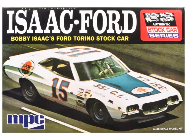 Skill 2 Model Kit 1972 Ford Torino Stock Car "Bobby Isaac" 1/25 Scale Model by MPC #1