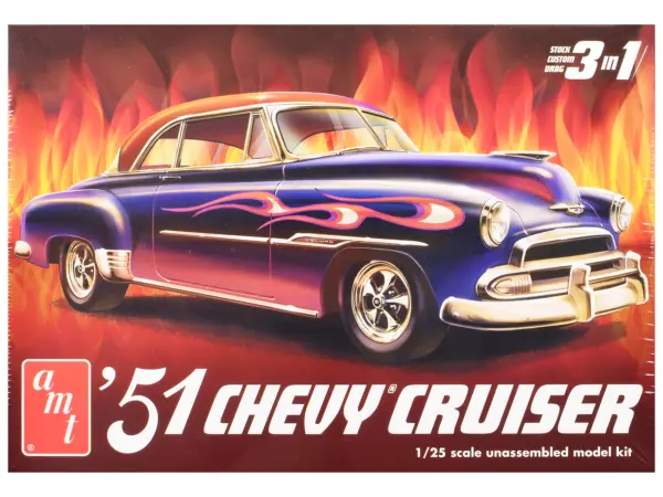 Skill 2 Model Kit 1951 Chevrolet Cruiser 3-in-1 Kit 1/25 Scale Model by AMT #1