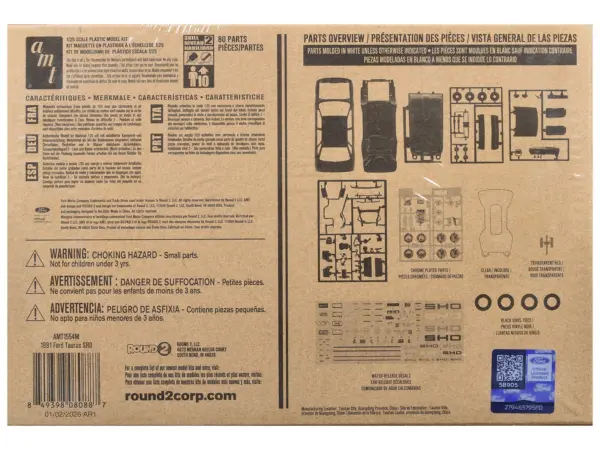 Skill 2 Model Kit 1991 Ford Taurus SHO 1/25 Scale Model by AMT #4