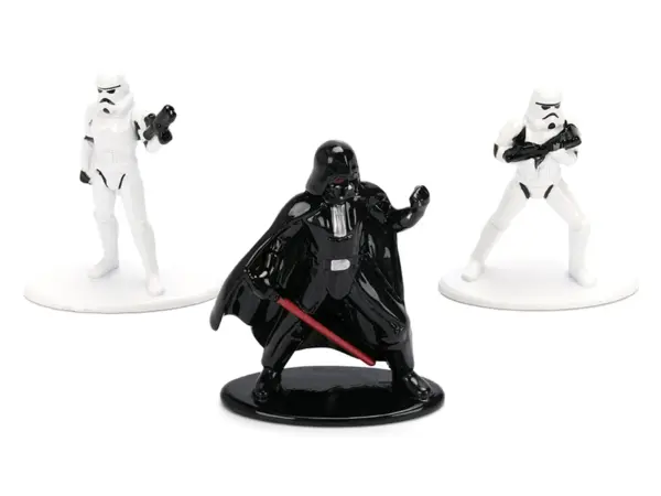 Set of 3 Diecast Figures "Star Wars" Movie Franchise "Nano Metalfigs" Series Diecast Models by Jada #3