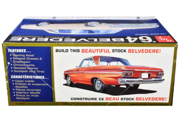 Skill 2 Model Kit 1964 Plymouth Belvedere Coupe Hardtop 1/25 Scale Model by AMT #3
