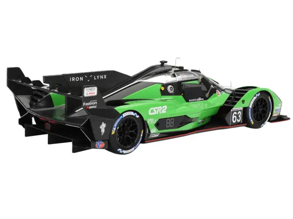 Lamborghini SC63 #63 Matteo Cairoli - Andrea Caldarelli - Romain Grosjean "Iron Lynx" IMSA "12 Hours of Sebring" (2024) 1/18 Model Car by Top Speed #5