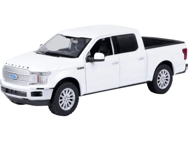 2019 Ford F-150 Limited Crew Cab Pickup Truck White 1/27 Diecast Model Car by Motormax #2