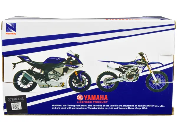 Yamaha YZ-450F Motorcycle Blue 1/12 Diecast Model by New Ray #2