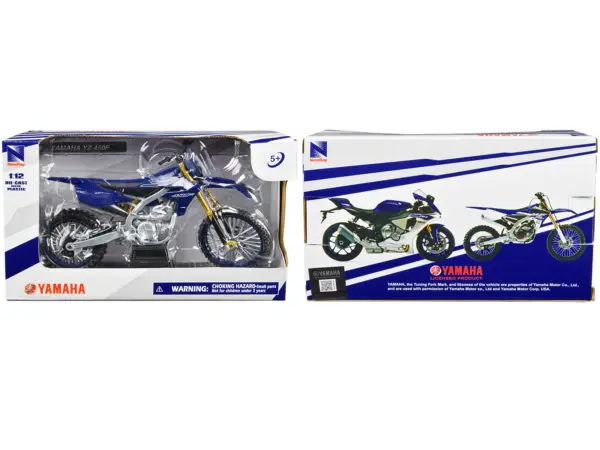 Yamaha YZ-450F Motorcycle Blue 1/12 Diecast Model by New Ray #3