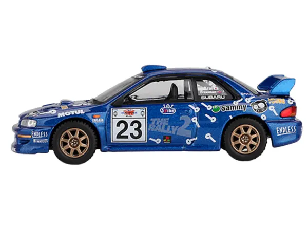 Subaru Impreza WRC99 #23 Richard Burns - Roger Freeman "Acropolis Rally" (2000) Limited Edition 1/64 Diecast Model Car by Mini GT #2