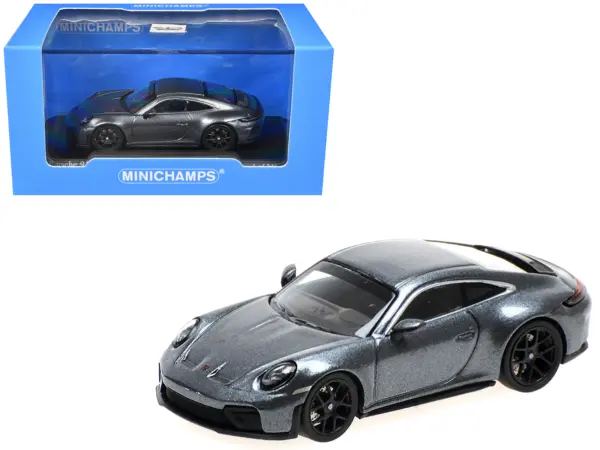 2025 Porsche 911 (992.2) GT3 Touring Gray Metallic Limited Edition to 240 pieces Worldwide 1/64 Diecast Model Car by Minichamps #1