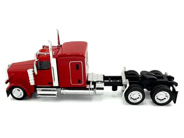 Peterbilt 589 Truck with 72 Inch Sleeper Red 1/87 (HO) Plastic Model Car by HO Logistics #2