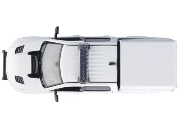 2019 RAM 1500 Laramie Crew Cab Pickup Truck with Truck Bed Camper White "Custom Builder's Kit" Series 1/27 Diecast Model Car by Motormax #5