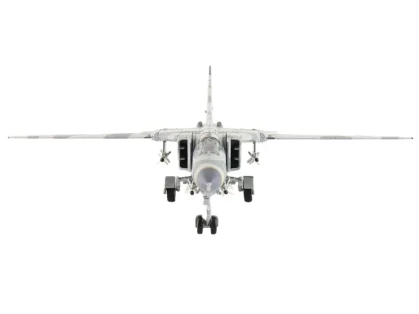 Mikoyan-Gurevich MiG-23MS Flogger-E Fighter Aircraft "4477th Test and Evaluation Squadron Red Eagles Nevada" (1981-88) United States Air Force "Air Power Series" 1/72 Diecast Model by Hobby Master #3