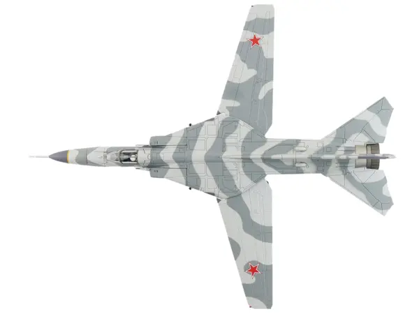 Mikoyan-Gurevich MiG-23MS Flogger-E Fighter Aircraft "4477th Test and Evaluation Squadron Red Eagles Nevada" (1981-88) United States Air Force "Air Power Series" 1/72 Diecast Model by Hobby Master #4
