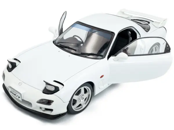 2001 Mazda RX7 Type RS (FD3S) RHD (Right Hand Drive) White 1/18 Diecast Model Car by Solido #2