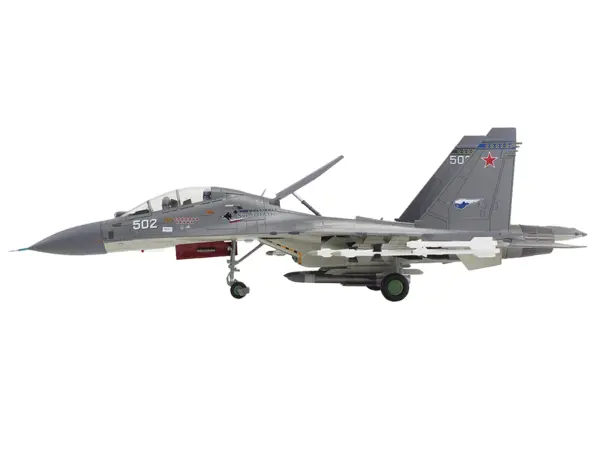 Sukhoi Su-30Mk Flanker Fighter Aircraft "502" (2011) Russian Air Force "Air Power Series" 1/72 Diecast Model by Hobby Master #3