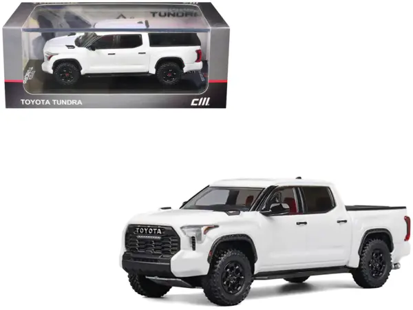 Toyota Tundra Pickup Truck White 1/64 Diecast Model Car by CM Model #1