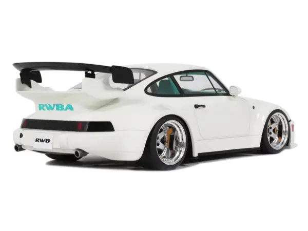 2023 RWB RWBA Slant Nose 964 Grand Prix White 1/18 Model Car by GT Spirit #5