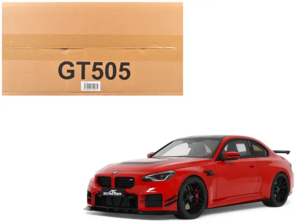 2023 AC Schnitzer ACS2 Sport (BMW M2) Toronto Red with Black Top 1/18 Model Car by GT Spirit #1