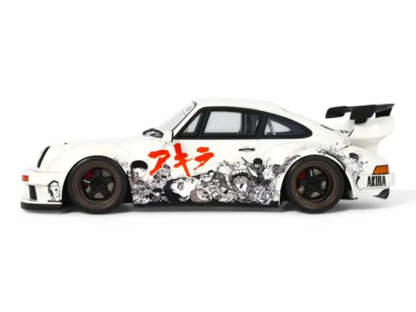 2024 RWB Akira White with Graphics "Akira" (1988) Movie 1/18 Model Car by GT Spirit #4