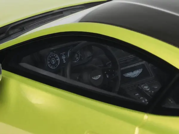 2024 Aston Martin Vantage Cosmopolitan Yellow Metallic with Black Top 1/18 Model Car by GT Spirit #2