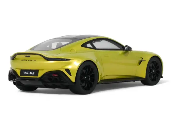 2024 Aston Martin Vantage Cosmopolitan Yellow Metallic with Black Top 1/18 Model Car by GT Spirit #5
