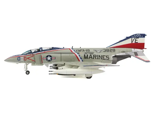 McDonnell Douglas F-4J Phantom II Fighter-Bomber Aircraft "153828 MCAS Iwakuni Japan" (1976) United States Marine Corps "Air Power Series" 1/72 Diecast Model by Hobby Master #2