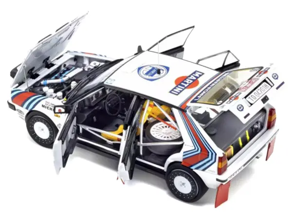 Lancia Delta HF 4WD #3 Bruno Saby - Jean-Francois Fauchille "Martini Racing" Winner "Rally Monte Carlo" (1988) 1/18 Diecast Model Car by Kyosho #2