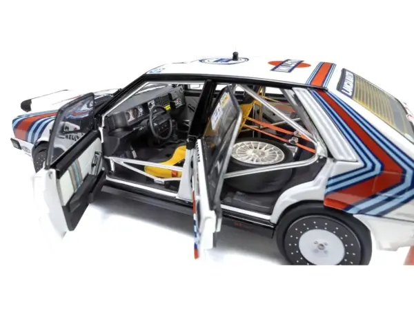 Lancia Delta HF 4WD #3 Bruno Saby - Jean-Francois Fauchille "Martini Racing" Winner "Rally Monte Carlo" (1988) 1/18 Diecast Model Car by Kyosho #4