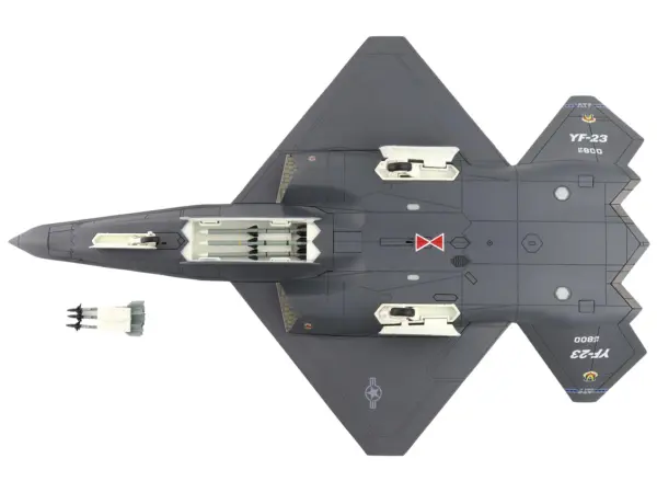 Northrop YF-23 Black Widow II Stealth Fighter Aircraft "#87-0800 PAV-1" (1990) United States Air Force "Air Power Series" 1/72 Diecast Model by Hobby Master #4