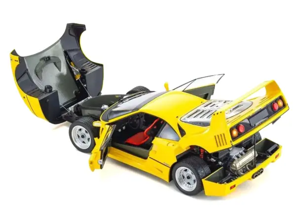 Ferrari F40 Yellow 1/18 Diecast Model Car by Kyosho #2