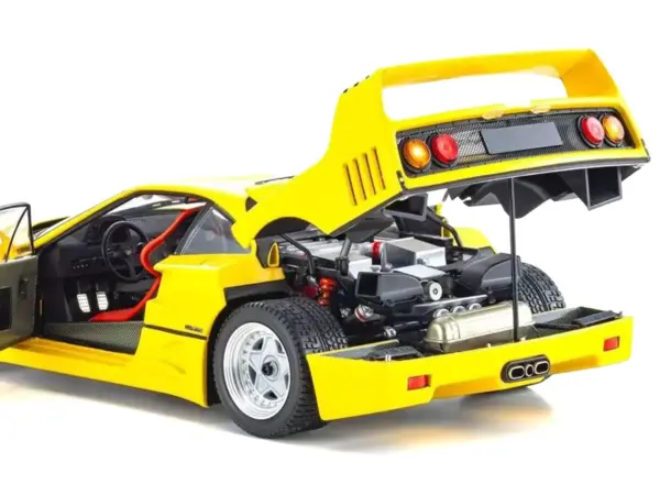 Ferrari F40 Yellow 1/18 Diecast Model Car by Kyosho #4