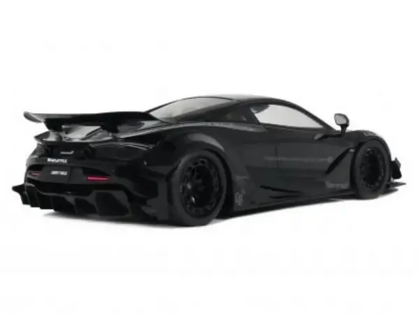 2023 McLaren 720S "LB-Works - Liberty Walk" Black 1/18 Model Car by GT Spirit #5