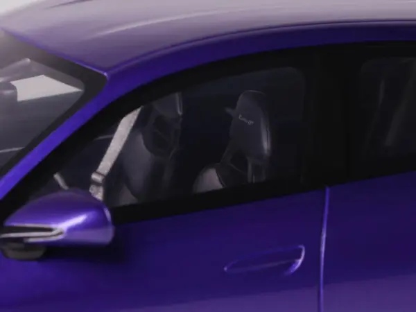 2023 Porsche Taycan Turbo GT Purple Sky Metallic 1/18 Model Car by GT Spirit #3