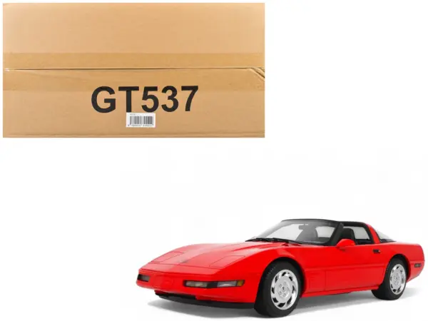 1995 Chevrolet Corvette C4 Convertible Torch Red 1/18 Model Car by GT Spirit #1