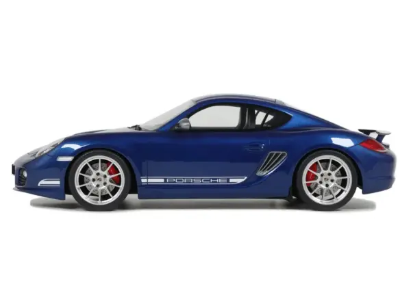 2012 Porsche Cayman R Aqua Blue Metallic 1/18 Model Car by GT Spirit #4