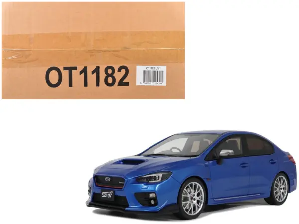 2015 Subaru WRX Sti S207 RHD (Right Hand Drive) Blue Pearl Metallic Limited Edition to 2000 pieces Worldwide 1/18 Model Car by Otto Mobile #1