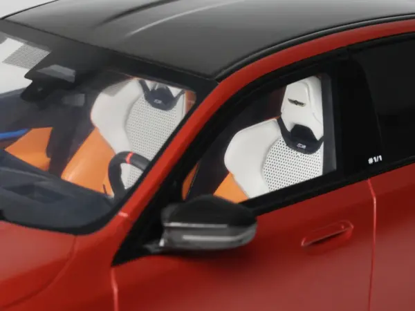 2025 BMW M5 (G90) Pebble Beach Edition Fire Orange Metallic with Black Top 1/18 Model Car by GT Spirit #2