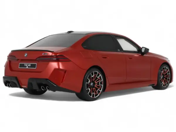 2025 BMW M5 (G90) Pebble Beach Edition Fire Orange Metallic with Black Top 1/18 Model Car by GT Spirit #5