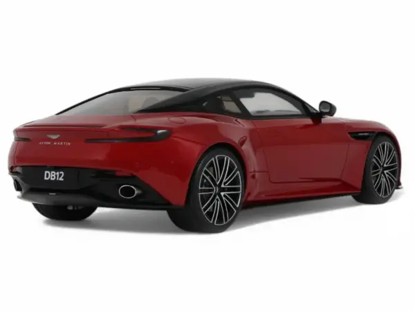 2023 Aston Martin DB12 Hyper Red with Black Top 1/18 Model Car by GT Spirit #5