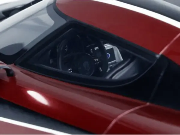 2017 Koenigsegg Agera RS Deep Red Metallic with Black Stripes 1/18 Model Car by GT Spirit #3