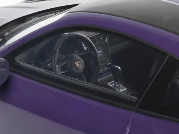 2021 Porsche 911 (991.2) GT2 RS Ultraviolet Metallic with Carbon Stripes 1/18 Model Car by GT Spirit #2