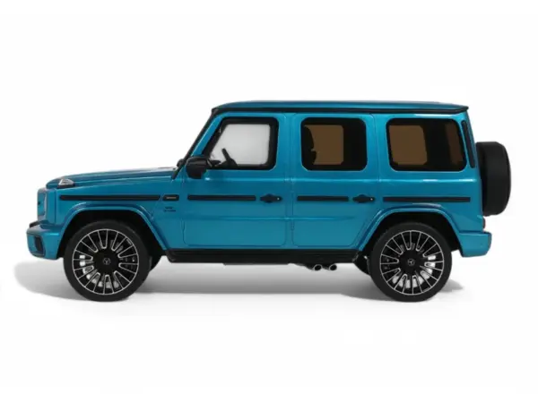 2024 Mercedes-Benz G 63 AMG Hyper Blue Magno Metallic 1/18 Model Car by GT Spirit #4