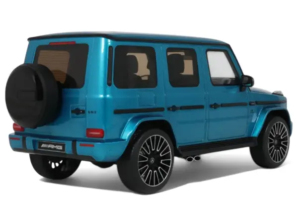 2024 Mercedes-Benz G 63 AMG Hyper Blue Magno Metallic 1/18 Model Car by GT Spirit #5