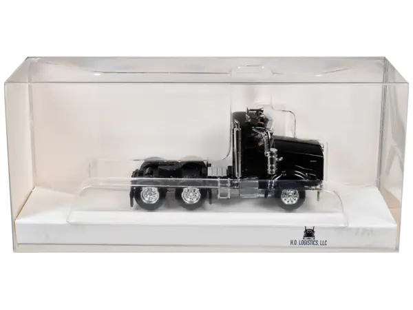 Kenworth T800 Day Cab Black 1/87 (HO) Scale Plastic Model Car by HO Logistics #1