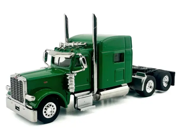 Kenworth W900L Truck Tractor with Sleeper Cab Green  1/87 (HO) Scale Plastic Model Car by HO Logistics #2