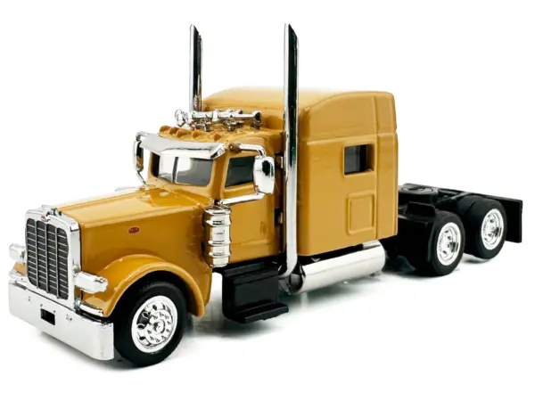 Peterbilt 389 Truck Tractor with Sleeper Cab Yellow 1/87 (HO) Scale Plastic Model Car by HO Logistics #2