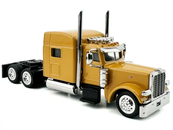 Peterbilt 389 Truck Tractor with Sleeper Cab Yellow 1/87 (HO) Scale Plastic Model Car by HO Logistics #3