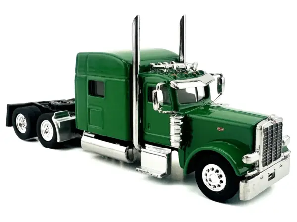 Peterbilt 389 Truck Tractor with Sleeper Cab Green 1/87 (HO) Scale Plastic Model Car by HO Logistics #3