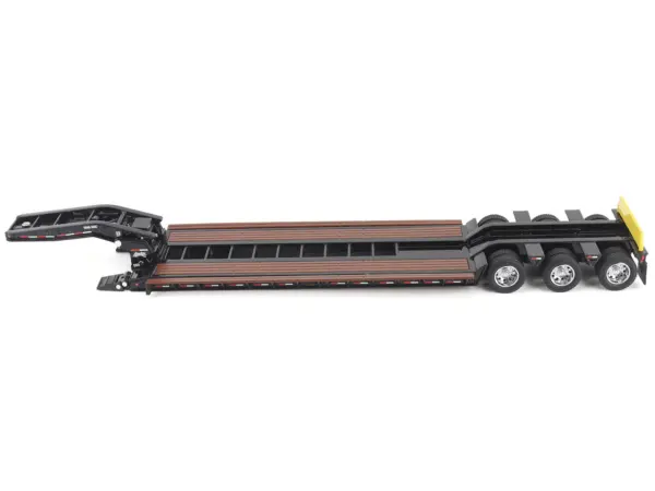 Trail King TK120 Hydraulic Detachable Gooseneck Lowboy Trailer Black (Outrigger Version) "Transport Series" 1/50 Diecast Model by Diecast Masters #2