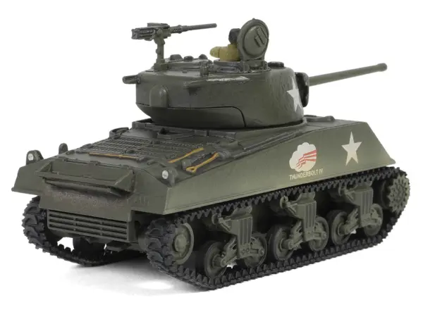 U.S. Sherman M4A3(76) Medium Tank "THUNDERBOLT IV 37th Tank Battalion 4th Armored Division Bastogne" (1944) United States Army "Mini AFV" Series 1/64 Diecast Model by Forces of Valor #3